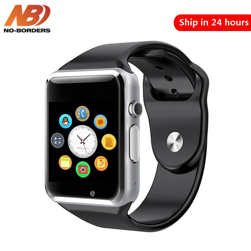 Sem fronteiras a1 bluetooth relógio inteligente esporte apoio chamada música 2g com sim tf câmera smartwatch para android pk iwo 8 dz09 gt06